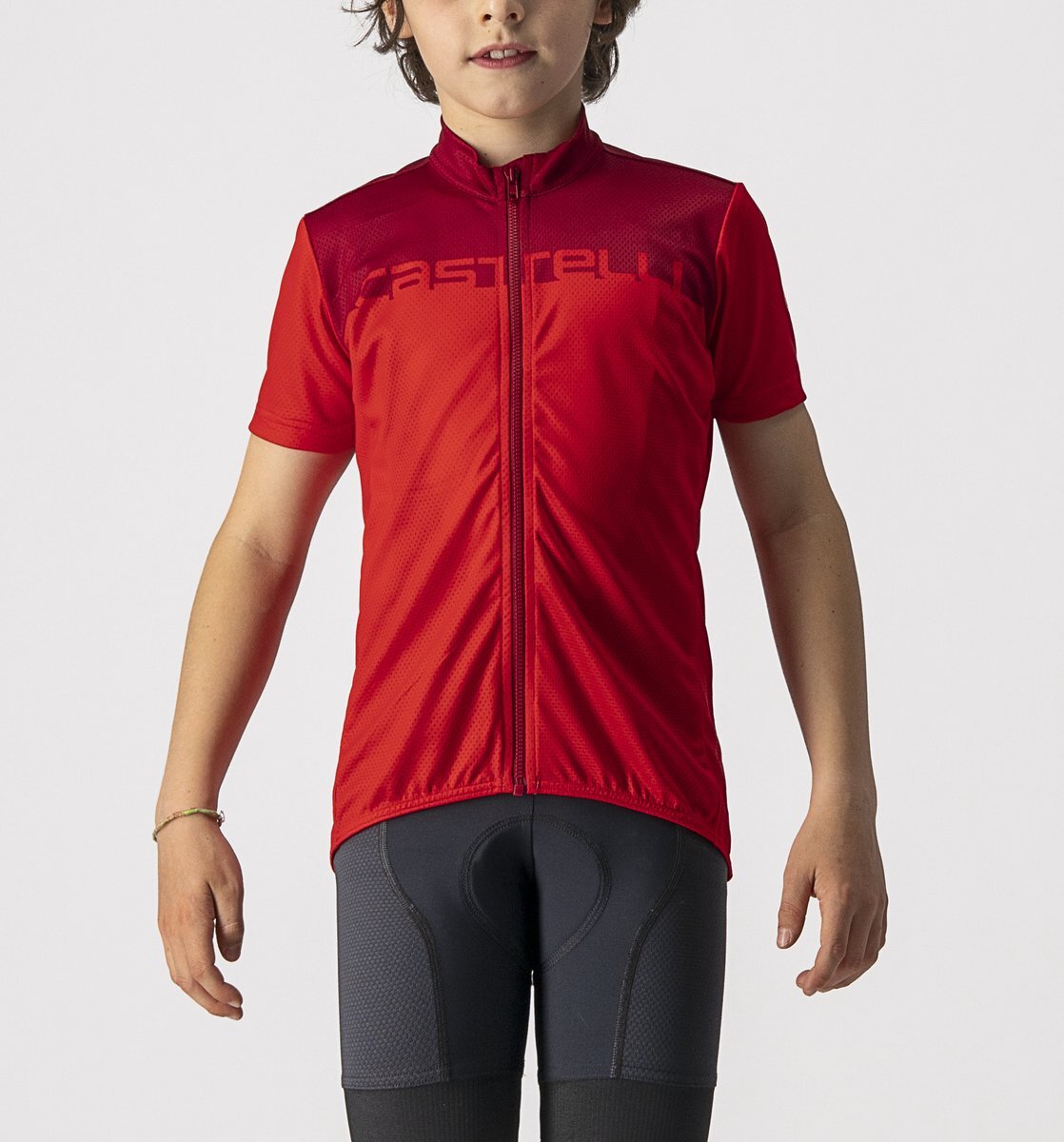 Castelli Fietsshirt Korte Mouwen Kids Rood - NEO PROLOGO JERSEY RED PRO RED-8Y