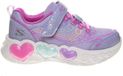 Skechers Kinderschoenen Lichtjes Paars Hartjes Maat 31