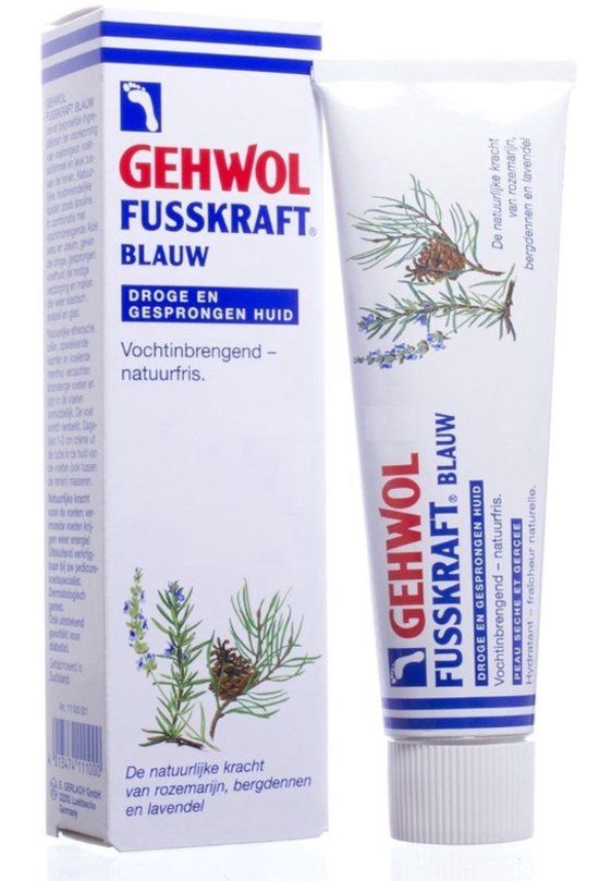Gehwol Fusskraft blauw - vochtinbrengend voor droge en gesprongen huid - 75ml