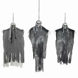 vidaXL Halloween Geest 3 stuks Zwart 66 x 110 cm Polyester