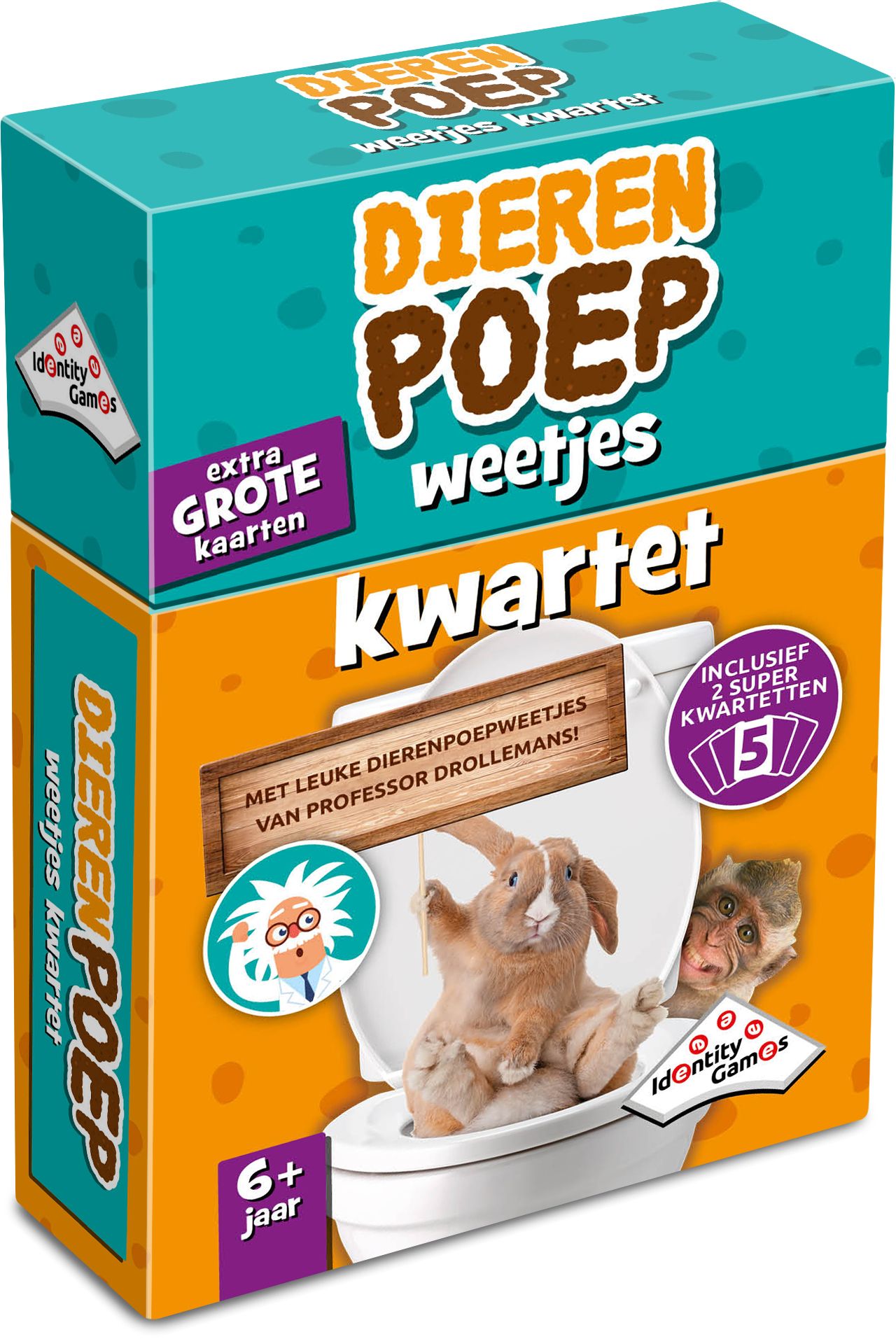 Identity Games Dierenpoep Weetjes Kwartet - Kwartetspel voor Kinderen