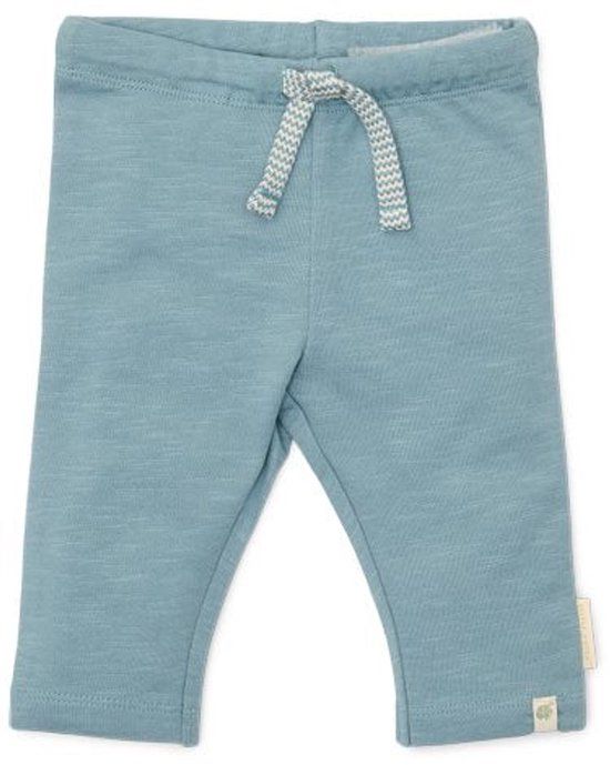 Little Dutch Lange broek - Maat 68 - Legging Jongens - Stone Blue, Blauw - Forest Friends Newborn