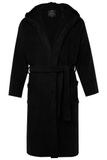 JP 1880 Heren Badjas Loungewear Badstof met Capuchon Zwart Maat 8XL