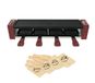 LITTLE BALANCE 8945 Raclette 4 Meuuuh...!, raclette-apparaat, voor maximaal 4 personen, afneembare grill, 4 spatels + 4 Meuuuh-planken, PFAS-vrij, antiaanbaklaag, 800 W, chili