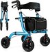 Safe Age® Rollator Lichtgewicht Opvouwbaar - Zitfunctie - Blauw