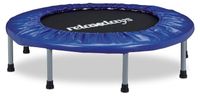 Trampoline de fitness - Ø 95 cm - Pliable - Bleu - Intérieur