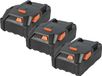 vhbw 3x batterie compatible avec AEG BEX18-125-0, BBH18 Li-302C, BBH18-0, BEX18-125, BEX18-125 LI-402C, BBH 18 Li-402C outil (1500 mAh, Li-Ion, 18 V)
