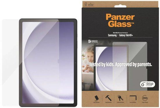 PanzerGlass Screenprotector Samsung Galaxy Tab A9 Glazen | Ultra-Wide Fit | Case Friendly