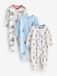 Next - Jongens - Cath Kidston babypyjama's, set van 3 - Blauw