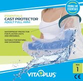 Vitaplus Essentials Cast Protector Adult Full Arm - Transparant - Siliconenrubber