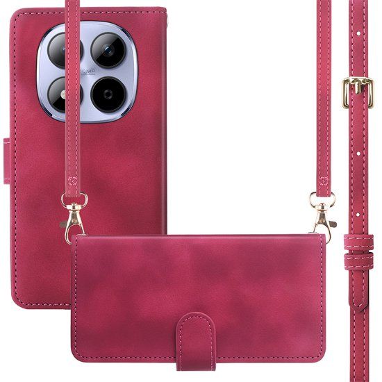 imoshion Bookcase met koord voor de Xiaomi Redmi Note 15 Pro Plus (5G) - Rood