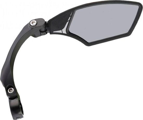 Mirage Spiegel Mirage rechts met licht dimmend glas - multi-verstelbaar voor speed-pedelec (op kaart) - Zwart