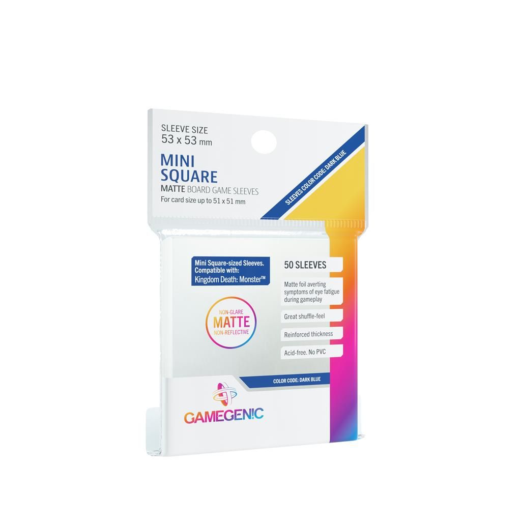 GameGenic Sleeves Matte Mini Square-Sized 53x53mm (50 stuks) - 4251715403075