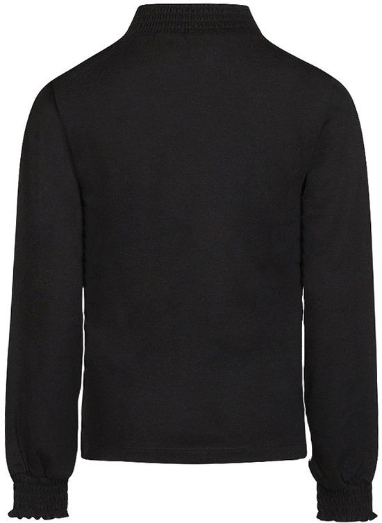 No Way Monday Meisjes T-shirt Lange Mouw Zwart Katoen 158