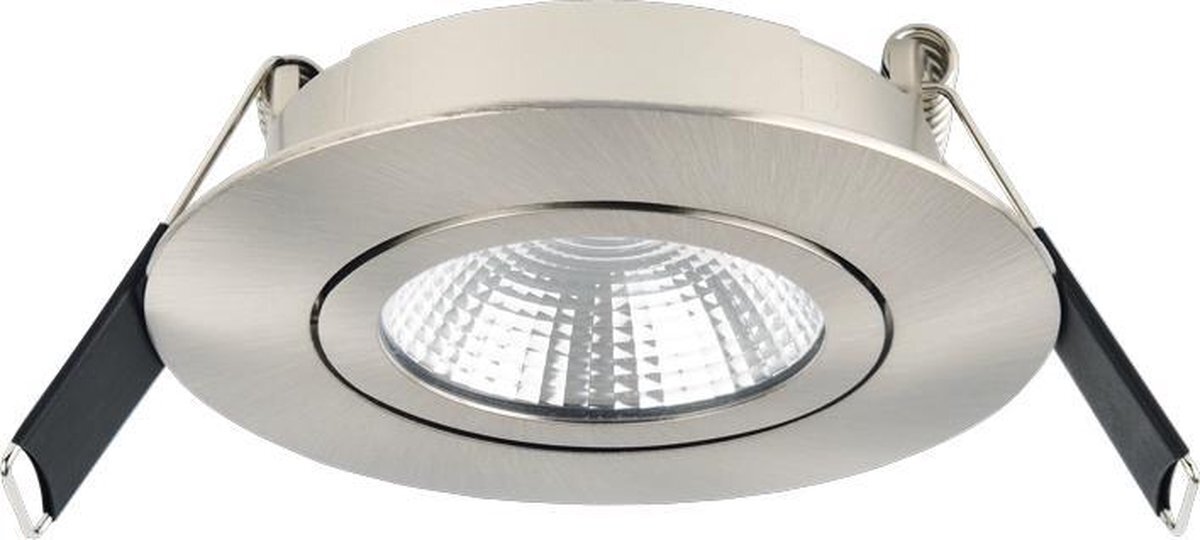 Integral LED Inbouwspot Cees -Rond RVS Look -Warm Wit -Dimbaar -6.5W -Integral LED