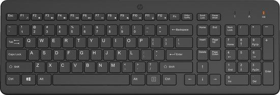 HP 220 Draadloos Toetsenbord - AZERTY BE - Zwart