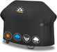 Merkloos / Sans marque Weber Barbecuehoes - Weerbestendig, Waterdicht en Robuust met PU-coating - Voor Weber, Char-Broil, Nexgrill, Monument, Dyna-glo, Brinkmann barbecues - 139 L x 61 B x 106 H cm