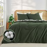 Ensemble de literie vert, 240x220 cm, 100% coton