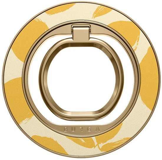 Burga Magnetic Ringholder Gold Telefoonring - Geschikt voor MagSafe - Lemon Tart