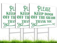 20 Houd het gras bord met paal uit - Geen hondenpoepborden voor tuin buiten - Ophalen na uw hond teken - geen huisdieren geen honden toegestaan of houd honden van gazon borden met