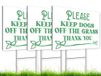20 Houd het gras bord met paal uit - Geen hondenpoepborden voor tuin buiten - Ophalen na uw hond teken - geen huisdieren geen honden toegestaan of houd honden van gazon borden met