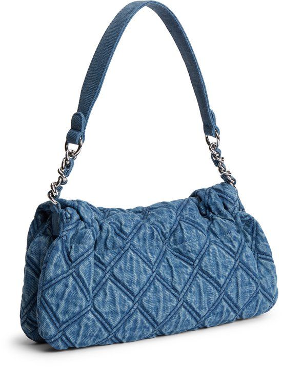 Tommy Hilfiger Schoudertas Blauw Katoen Unisex Volwassenen Herfst/Winter