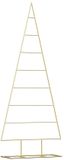 vidaXL Metalen Kerstboom Goud 150 cm Poedercoated Staal
