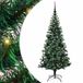 vidaXL - Kunststof - Voorverlichte - Kerstboom - Groen - 150 cm