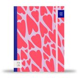 Pepa Lani Notebook A5 - Hearts Lila/Pink