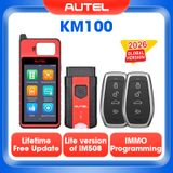 Autel MaxiIM KM100 Sleutelhanger Programmering Startonderbreker Tool 2 STKS Autel IKEY 60 s Sleutel Generatie IMMO Sleutel Leren op 99% Auto KM100X