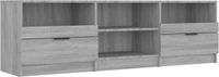 vidaXL Tv-meubel 150x33,5x45 cm bewerkt hout grijs sonoma eikenkleurig