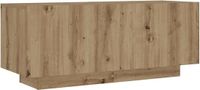 vidaXL Tv-meubel 100x35x40 cm bewerkt hout artisanaal eikenkleurig