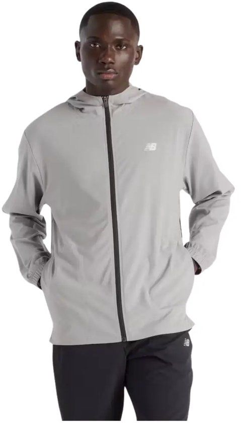 New Balance Sport Woven Jacket Heren Sportjas - GREY