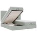 vidaXL Ottoman Bed with Mattresses and LEDs 180x200cm Velvet Light Grey