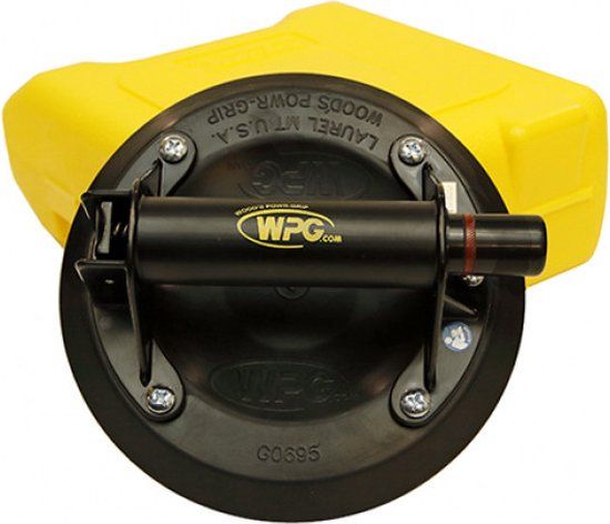 Zwaluw Glasplaatdrager LEXAN met pompzuiger in koffer - Zwart