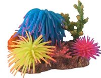 BOON 3 siliconenbloemen met rots en schelp