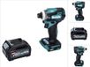 Makita TD 001 GD1 accu-slagmoersleutel 40 V 220 Nm 1/4" XGT Brushless + 1x accu 2,5 Ah - zonder oplader