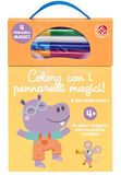 Coloro con i pennarelli magici 4+. Il mio album giallo. Ediz. illustrata. Con pennarelli