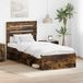 Maison Exclusive - Cadre de lit en chêne fumé, 90 x 190 cm, en pin massif