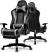 GTPLAYER - Gamingstoel met Bluetooth - Met Voetsteun en 3D Armleuningen - Grijs