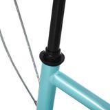 HOMCOM Trottinette pour enfants avec pneus gonflables et guidon réglable - Bleu