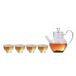 Su's Ceramic Bingxin Binglu Service à thé en verre avec 4 tasses