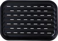 BBQ Collection grillschaal - staal - 34 x 24 x 2 cm - herbruikbaar - antiaanbaklaag - grillrooster