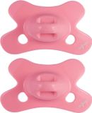 Difrax Fopspeen Natural - 0 tot 6 Maanden - Roze - 2 Stuks