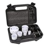 Amazon Basics Gatensnijder, 9-delige set, bimetaal, hoge-snelheid, met koffer, 25/32” tot 2-11/16”, zwart