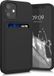 kwmobile telefoonhoesje geschikt voor Apple iPhone 12 mini - Hoesje met pasjeshouder - TPU case in zwart