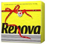 Renova servetten, geel, 3 verpakkingen met 6 x 70 servetten