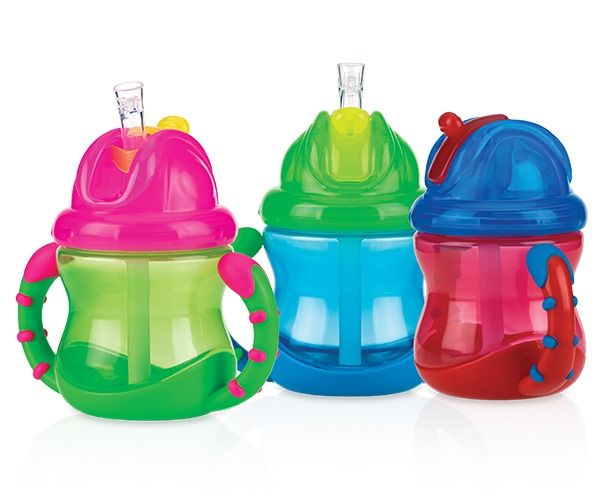 Nuby Sippy Cup with Straw - 240ml - Assorted Colors