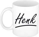 Bellatio Decorations Henk Naam koffiemok - wit - keramiek