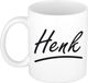 Bellatio Decorations Henk Naam koffiemok - wit - keramiek